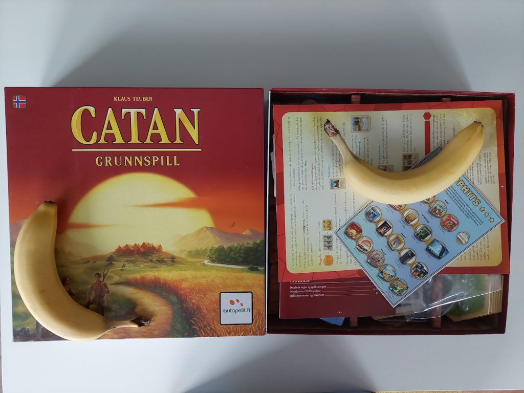 Buying board games in Bergen - Catan